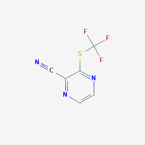 3-(Trifluoromethylthio)pyrazine-2-carbonitrile