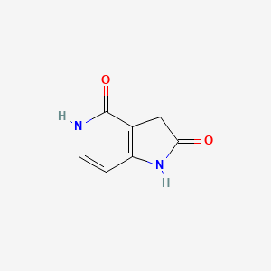 molecular formula C7H6N2O2 B11757006 1H-Pyrrolo[3,2-c]pyridine-2,4(3H,5H)-dione 