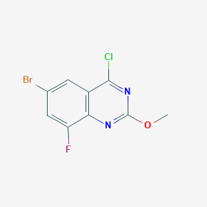 6-Bromo-4-chloro-8-fluoro-2-methoxyquinazoline