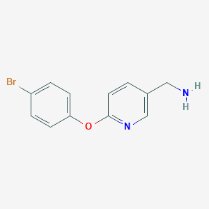 molecular formula C12H11BrN2O B11757048 [6-(4-Bromophenoxy)pyridin-3-yl]methanamine 