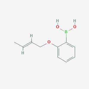 molecular formula C10H13BO3 B11757097 (E)-(2-(But-2-en-1-yloxy)phenyl)boronic acid 