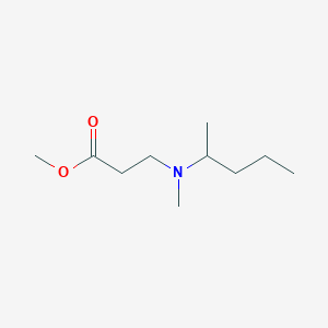 molecular formula C10H21NO2 B11757121 Methyl 3-[methyl(pentan-2-yl)amino]propanoate 