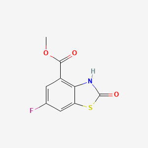 molecular formula C9H6FNO3S B11757126 6-Fluoro-2-hydroxybenzothiazole-4-carboxylic acid methyl ester 