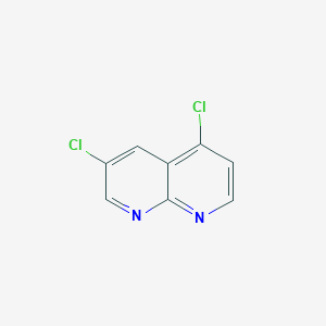 molecular formula C8H4Cl2N2 B11757139 3,5-Dichloro-1,8-naphthyridine 