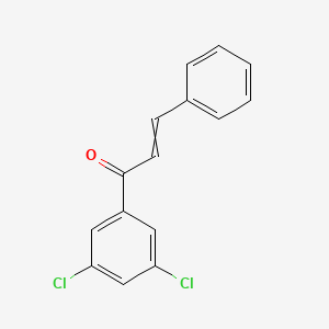 molecular formula C15H10Cl2O B11757221 1-(3,5-dichlorophenyl)-3-phenylprop-2-en-1-one 