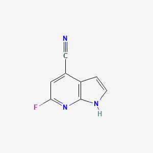 6-fluoro-1H-pyrrolo[2,3-b]pyridine-4-carbonitrile