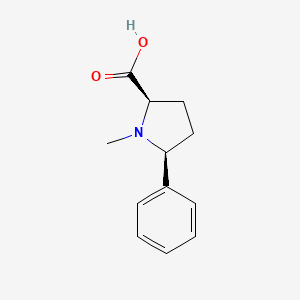 (2R,5S)-1-Methyl-5-phenylpyrrolidine-2-carboxylic acid