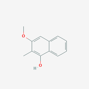 molecular formula C12H12O2 B11757241 3-Methoxy-2-methylnaphthalen-1-ol 