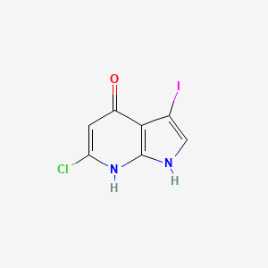 6-Chloro-3-iodo-1H-pyrrolo[2,3-b]pyridin-4-ol