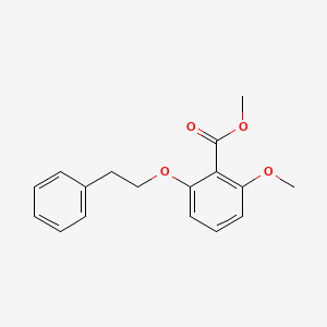 molecular formula C17H18O4 B11757248 Methyl 2-methoxy-6-(2-phenylethoxy)benzoate 