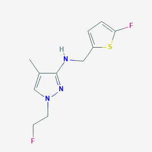 1-(2-fluoroethyl)-N-[(5-fluorothiophen-2-yl)methyl]-4-methyl-1H-pyrazol-3-amine