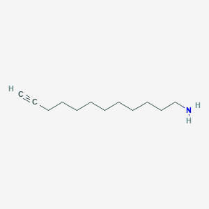 molecular formula C12H23N B11757274 Dodec-11-yn-1-amine 