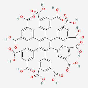 molecular formula C54H30O24 B11757275 5-[2,3,4,5,6-pentakis(3,5-dicarboxyphenyl)phenyl]benzene-1,3-dicarboxylic acid 