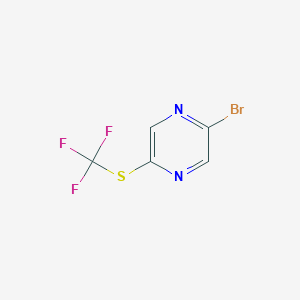 2-Bromo-5-trifluoromethylsulfanyl-pyrazine