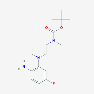 tert-Butyl (2-((2-amino-5-fluorophenyl)(methyl)amino)ethyl)(methyl)carbamate