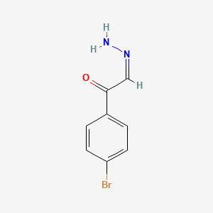 (2E)-1-(4-bromophenyl)-2-hydrazinylideneethan-1-one