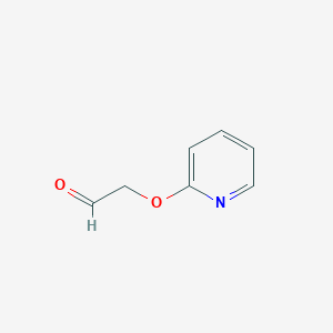 molecular formula C7H7NO2 B11757329 2-(Pyridin-2-yloxy)acetaldehyde 