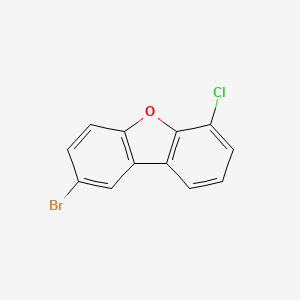 molecular formula C12H6BrClO B11757395 2-Bromo-6-chlorodibenzo[b,d]furan 