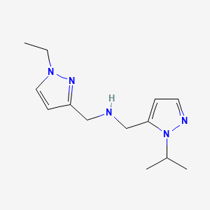 [(1-ethyl-1H-pyrazol-3-yl)methyl]({[1-(propan-2-yl)-1H-pyrazol-5-yl]methyl})amine