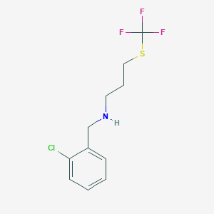 (2-Chloro-benzyl)-(3-trifluoromethylsulfanyl-propyl)-amine