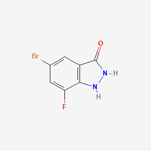 5-Bromo-7-fluoro-1H-indazol-3(2H)-one