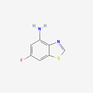 molecular formula C7H5FN2S B11757436 6-Fluoro-1,3-benzothiazol-4-amine 