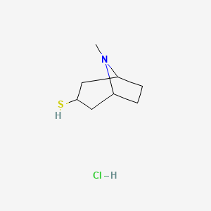 8-Methyl-8-azabicyclo[3.2.1]octane-3-thiol hydrochloride