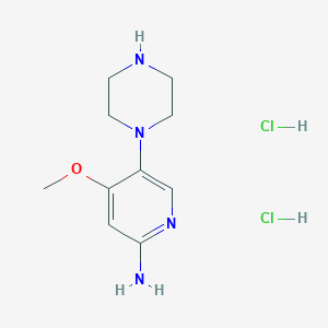 4-Methoxy-5-(piperazin-1-yl)pyridin-2-amine dihydrochloride