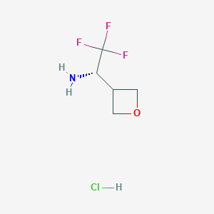 (S)-2,2,2-Trifluoro-1-(oxetan-3-YL)ethan-1-amine hcl