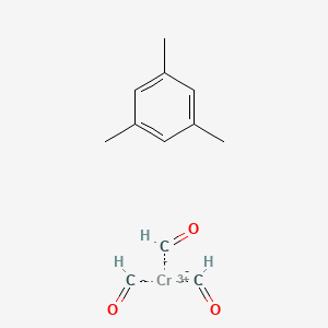 molecular formula C12H15CrO3 B11757544 1,3,5-Trimethylbenzene; chromiumtricarbaldehyde 