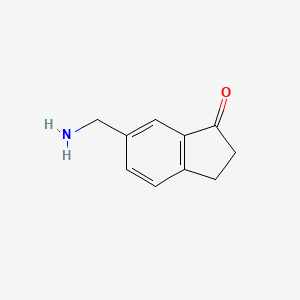 1H-Inden-1-one, 6-(aminomethyl)-2,3-dihydro-