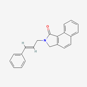 molecular formula C21H17NO B1175765 2-cinnamyl-2,3-dihydro-1H-benzo[e]isoindol-1-one 