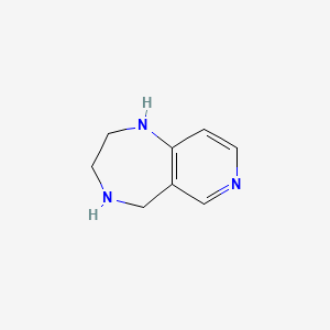 molecular formula C8H11N3 B11757676 1H,2H,3H,4H,5H-pyrido[4,3-e][1,4]diazepine 