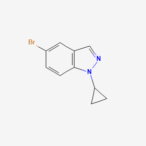 molecular formula C10H9BrN2 B11757694 5-Bromo-1-cyclopropyl-1H-indazole 