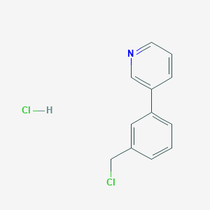 3-[3-(Chloromethyl)phenyl]pyridine hydrochloride