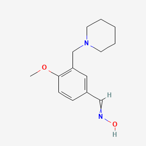 N-({4-methoxy-3-[(piperidin-1-yl)methyl]phenyl}methylidene)hydroxylamine