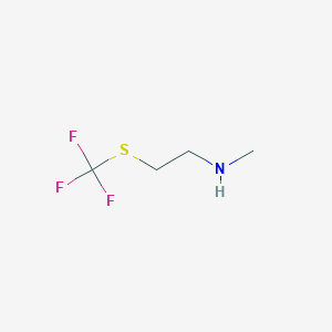 molecular formula C4H8F3NS B11757762 Methyl-(2-trifluoromethylsulfanyl-ethyl)-amine 