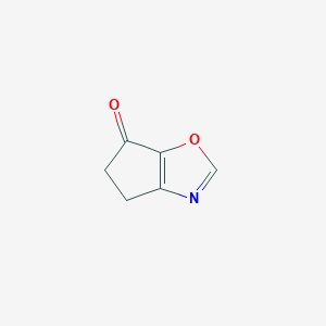 molecular formula C6H5NO2 B11757763 4,5-Dihydro-6H-cyclopenta[d]oxazol-6-one 