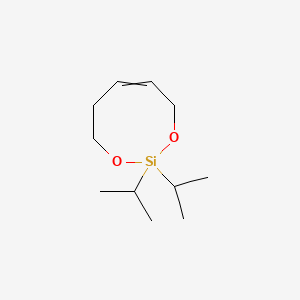 molecular formula C11H22O2Si B11757771 2,2-Bis(propan-2-yl)-2,4,5,8-tetrahydro-1,3,2-dioxasilocine 