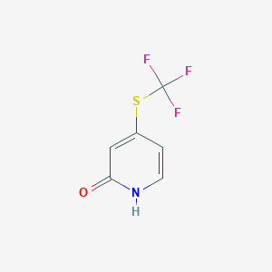 molecular formula C6H4F3NOS B11757796 4-(Trifluoromethylthio)pyridin-2(1h)-one 