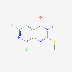 6,8-Dichloro-2-(methylthio)pyrido[3,4-d]pyrimidin-4(3H)-one