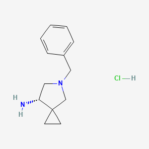 molecular formula C13H19ClN2 B11757852 (7S)-5-benzyl-5-azaspiro[2.4]heptan-7-amine hydrochloride 