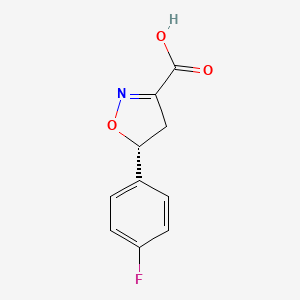 (R)-5-(4-Fluorophenyl)-4,5-dihydroisoxazole-3-carboxylic acid