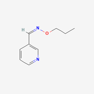 molecular formula C9H12N2O B11757873 (E)-propoxy[(pyridin-3-yl)methylidene]amine 