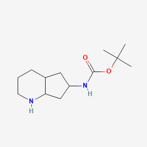 molecular formula C13H24N2O2 B11757881 tert-Butyl (octahydro-1H-cyclopenta[b]pyridin-6-yl)carbamate 