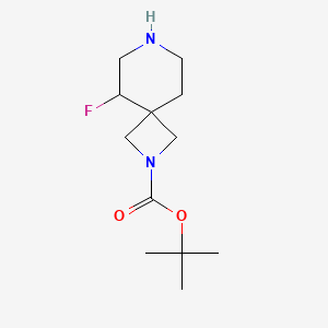 molecular formula C12H21FN2O2 B11757895 tert-Butyl 5-fluoro-2,7-diazaspiro[3.5]nonane-2-carboxylate 