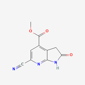 Methyl 6-cyano-2-oxo-1,3-dihydropyrrolo[2,3-b]pyridine-4-carboxylate