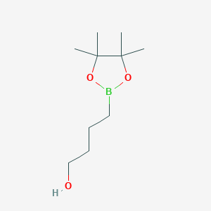 molecular formula C10H21BO3 B11757980 4-(Tetramethyl-1,3,2-dioxaborolan-2-yl)butan-1-ol 