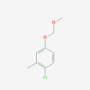 molecular formula C9H11ClO2 B11757986 1-Chloro-4-(methoxymethoxy)-2-methylbenzene 