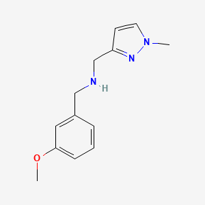 [(3-methoxyphenyl)methyl][(1-methyl-1H-pyrazol-3-yl)methyl]amine